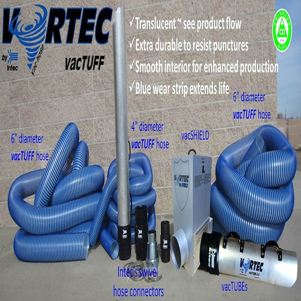 VORTEC vacTUFF Hose Package (100' x 4") & (50' x 6")