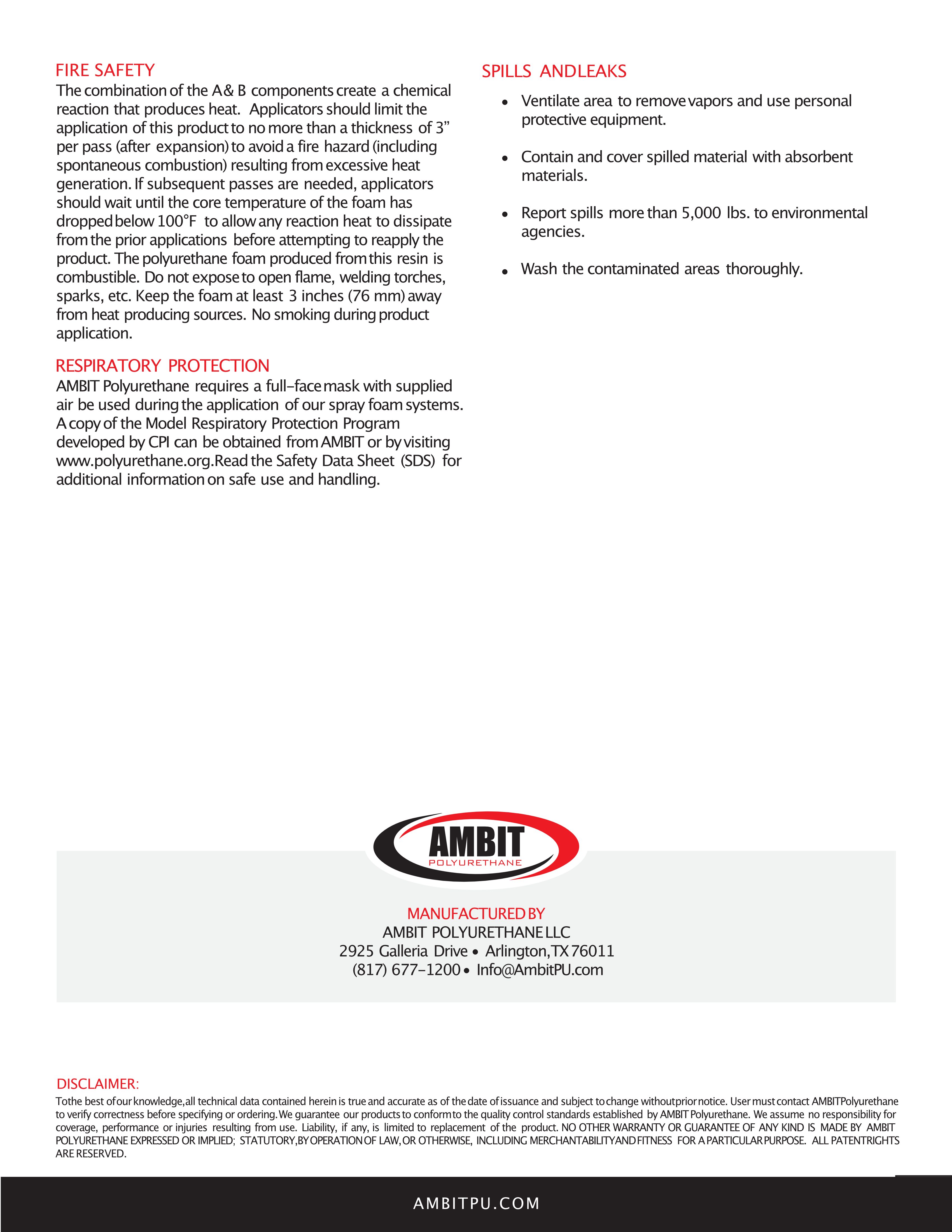 AMBIT AMBI-TITE 201 (Closed Cell "B" Side)