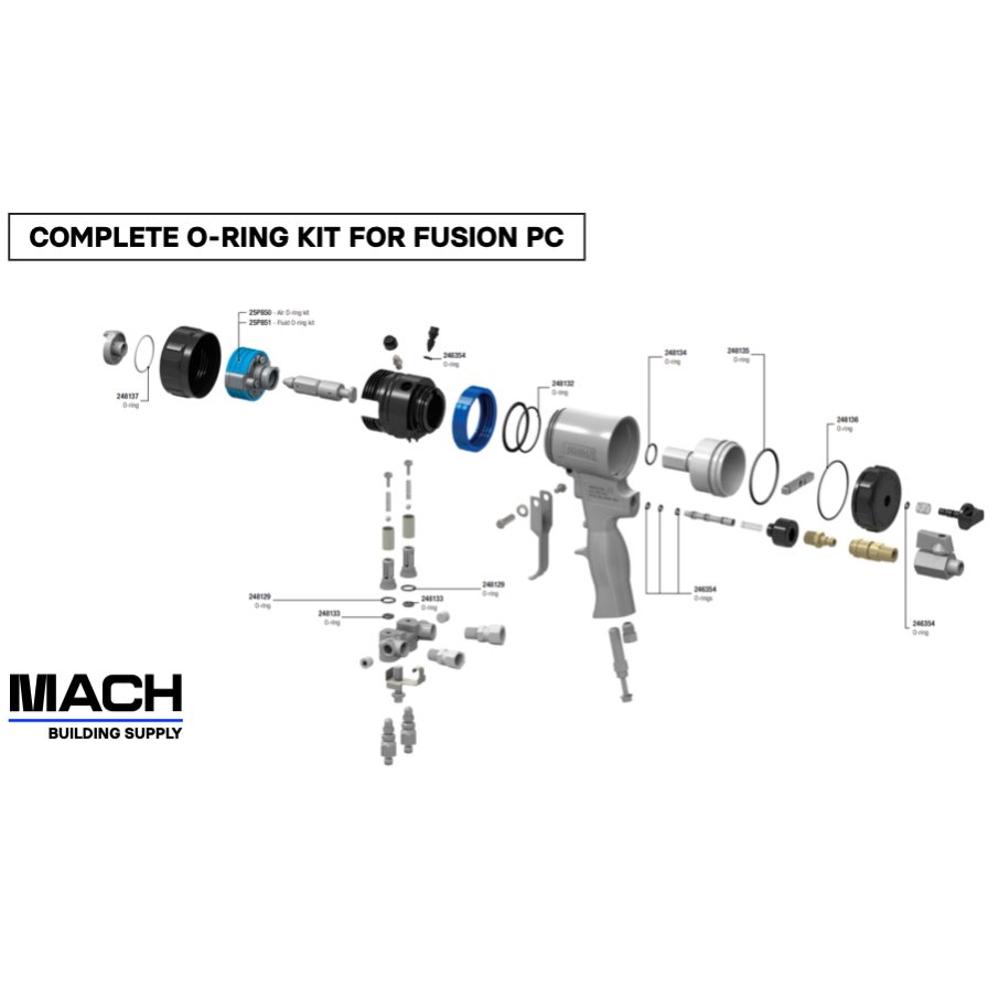 Fusion PC O-Ring Kit (6 Full Rebuilds)