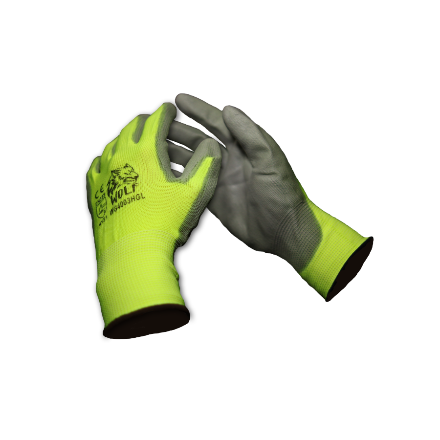 WOLF Poly Coated Nylon Gloves (12 Pairs)