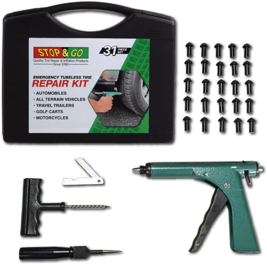 Stop & Go 1085 30 Piece Deluxe Tubeless Tire Plugger Repair Kit